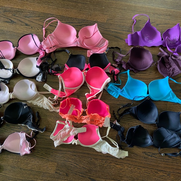 Colorful Victoria’s Secret lot 15 bras size 34B - Picture 3 of 5